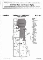 Center Township - East, Wahpeton, Directory Map, Richland County 2007